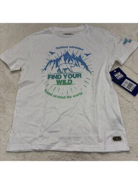 Muk Luks Boys NWT Find You Wild Tee 14/16 Outdoor Hiking